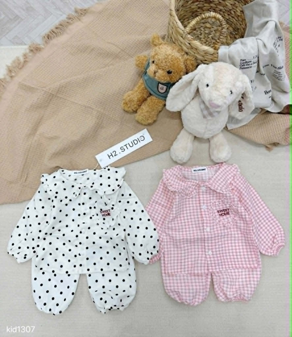Cute Girl Boys Long Sleeves Pyjamas Set