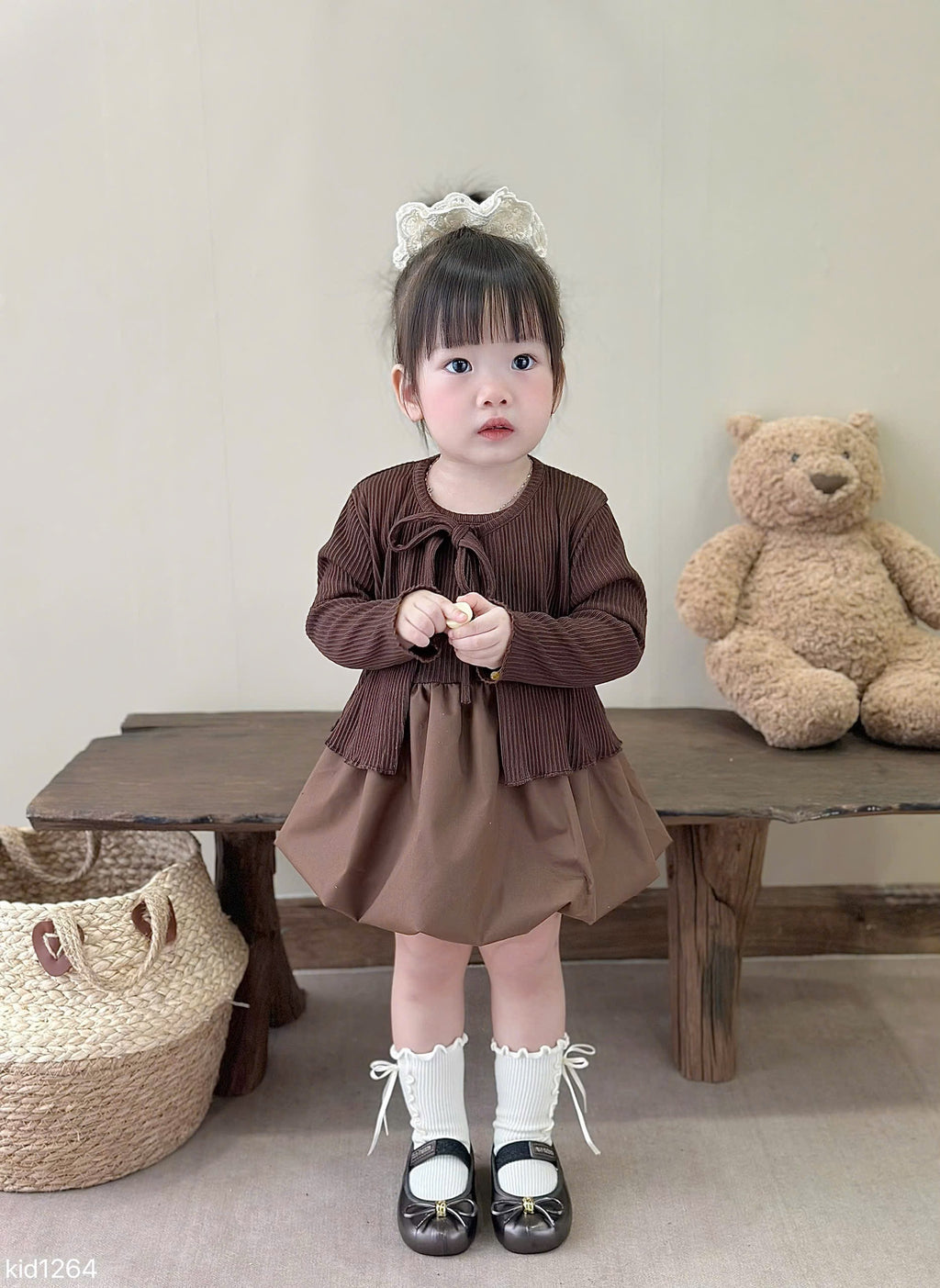 2 Pieces Dress + Cardigan