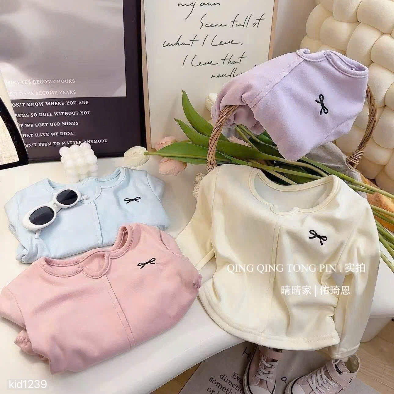 Long Sleeves Bow Top