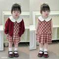 Two-piece Pleated Skirt Set for Girls.